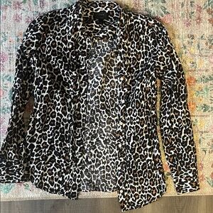J. Crew Leopard Print Blazer